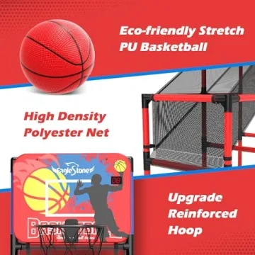 Kids Basketball Hoop Arcade Game with Scoreboard Fun