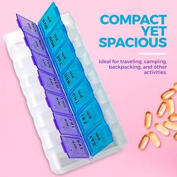 MEDca Weekly Pill Organizer for Hassle-Free Medication