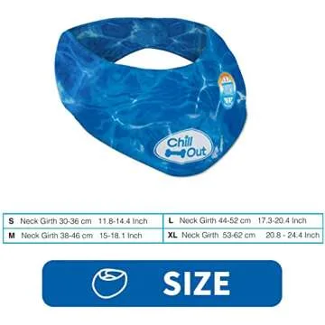 ALL FOR PAWS Chill Out Ice Bandana, Large