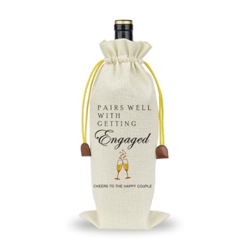 Raisingwell Wedding Wine Bag Engagement Gifts for New Couples, Mr and Mrs Marriage Wedding Gifts, Ho...