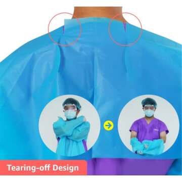 ProtectX Disposable Isolation Gown, Level 4 (Pack of 10)