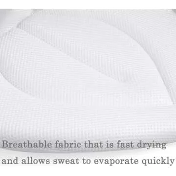 PandaEar Baby Bath Pad for Infant Newborn | Soft Flower Petals for Sink Bathtub Essentials Shower Gift (Grey)