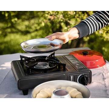 Omnia Kit 1, Set of 5 Products - Camp Oven, Silicone Mold, Potholders, Baking Grid and Storage Bag - Ultimate Starter Kit for Omnia Recreational Oven