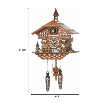 Trenkle Quartz Cuckoo Clock with Music & Moving Chopper