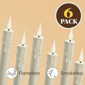 Sungege Flameless Taper Candles - Safe and Elegant Decor