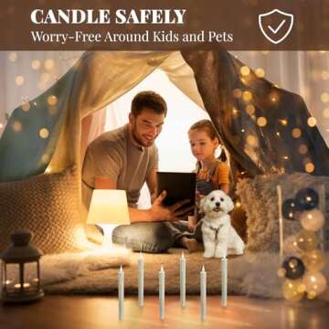 Sungege Flameless Taper Candles - Safe and Elegant Decor