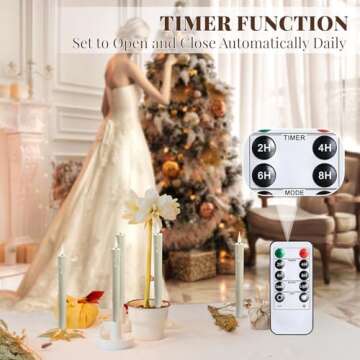 Sungege Flameless Taper Candles - Safe and Elegant Decor