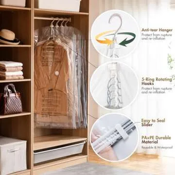 TAILI Vacuum Storage Bags for Efficient Closet Organization
