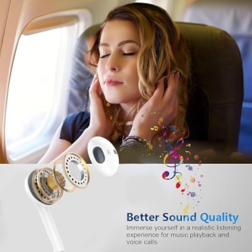 Apple MFi Certified Wired Earbuds 2-Pack with Mic