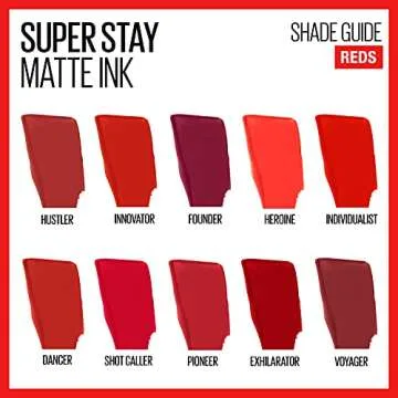 Maybelline Super Stay Matte Ink Liquid Lipstick Makeup, Long Lasting High Impact Color, Up to 16H Wear, Dancer, Brick Red, 1 Count