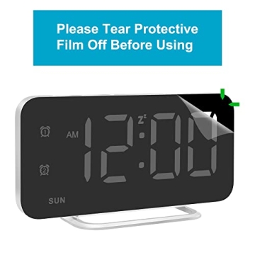 Sleek Slim LED Alarm Clock with USB Ports - Modern Decor