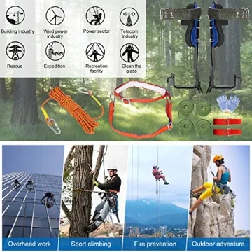 TWSOUL Tree Climbing Spikes Kit for Outdoor Adventures