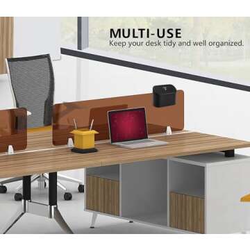 Ginsco 2 Pack Mini Car Trash Can with Lid, Small Car Trash Bin, Car Accessories for Interior, Leakproof ABS Car Garbage Bin for Car, Home, Office with Additional 2 Hooks and 90pcs Trash Bags Black