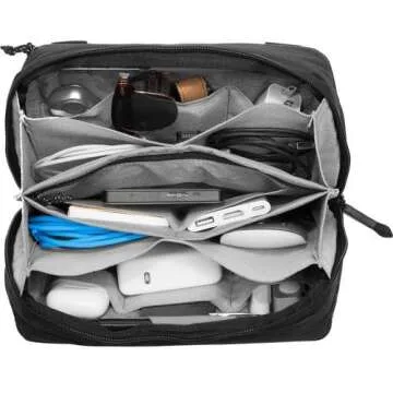 Peak Design Tech Pouch V2 Black - The Ultimate Tech Organizer for Travel and Daily Use