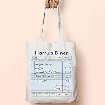 BLUPARK Singer Tote Bag Singer Album Inspired Gift Singer Merch Singer Fan Gift Singer Album Gift Music Lover Gift HS Merchandise (Diner TO)