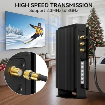 Nixsto RG6 Coaxial Cable for HDTV & Internet - 1.5ft to 100ft