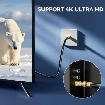 Nixsto RG6 Coaxial Cable for HDTV & Internet - 1.5ft to 100ft