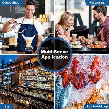 Efficient Ice Maker Machine with Dual Water Inlet Modes