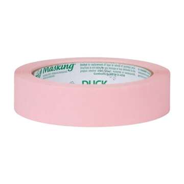 Duck Masking 240879 Pink Color Masking Tape, .94-Inch by 30 Yards