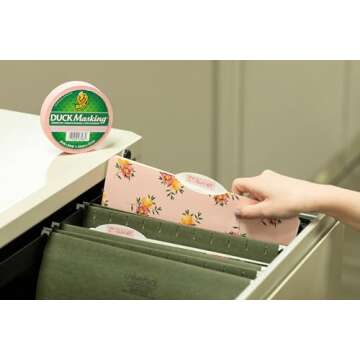 Duck Masking 240879 Pink Color Masking Tape, .94-Inch by 30 Yards