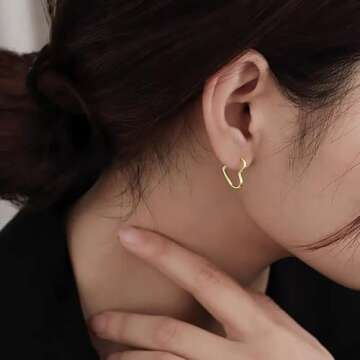 Shop SLUYNZ 925 Sterling Silver Heart Hoop Earrings