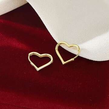 Shop SLUYNZ 925 Sterling Silver Heart Hoop Earrings