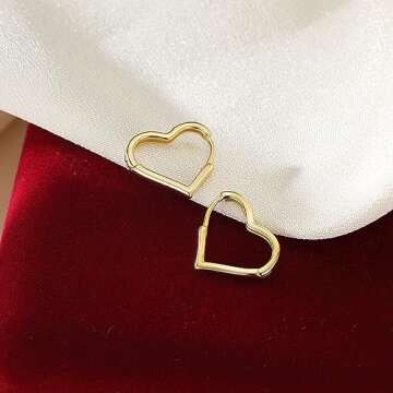 Shop SLUYNZ 925 Sterling Silver Heart Hoop Earrings