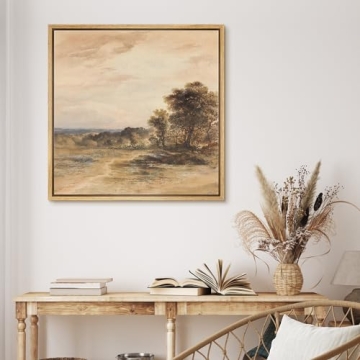 MUDECOR Framed Canvas Art - Tranquil Watercolor Landscape