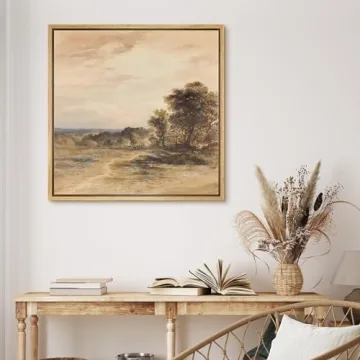 MUDECOR Framed Canvas Art - Tranquil Watercolor Landscape