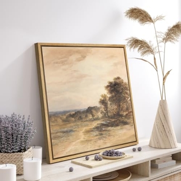 MUDECOR Framed Canvas Art - Tranquil Watercolor Landscape