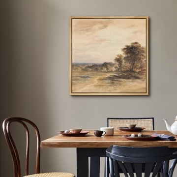 MUDECOR Framed Canvas Art - Tranquil Watercolor Landscape