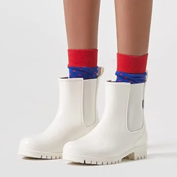 Planone Women's Waterproof Anti-Slip Rain Boots