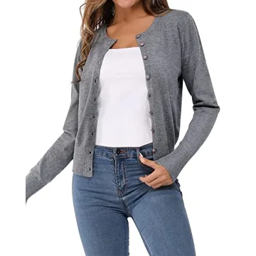 Newshows Women's Lightweight Cozy Button Down Cardigan
