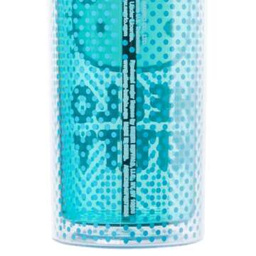 Silver Buffalo Hello Kitty Core Pink Bow Blue Dot Pattern 20oz Plastic Tall Cold Cup with Rhinestone Lid and Straw
