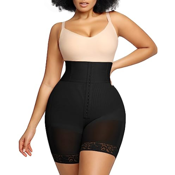SHAPELLX Body Suits For Womens Tummy Control High Waisted Body Shaper Shorts Shapewear Tummy Control...