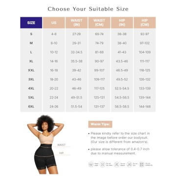 SHAPELLX High Waisted Tummy Control Body Shaper Shorts