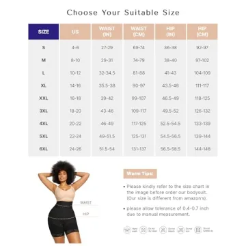 SHAPELLX High Waisted Tummy Control Body Shaper Shorts