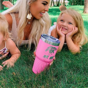 Mama Bear Personalized Tumbler for Mother's Day Gift