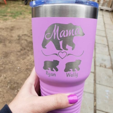 Mama Bear Personalized Tumbler for Mother's Day Gift