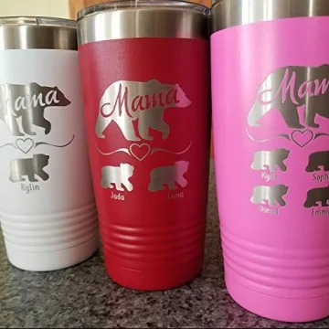Mama Bear Personalized Tumbler for Mother's Day Gift
