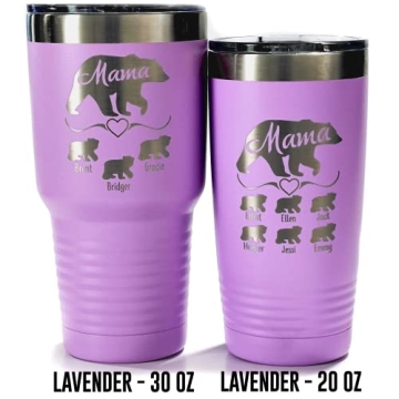 Mama Bear Personalized Tumbler for Mother's Day Gift