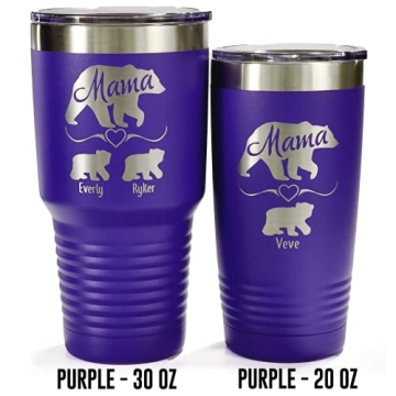 Mama Bear Personalized Tumbler for Mother's Day Gift