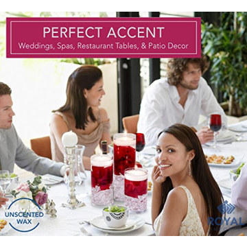 Royal Imports Floating Candles - Elegant Decor for Events