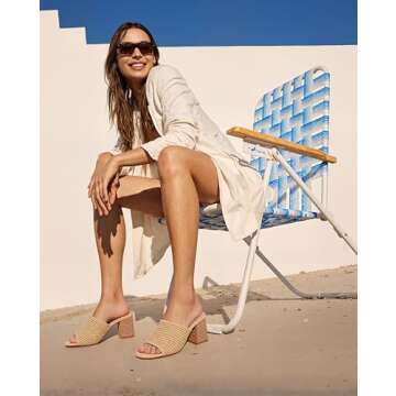 Ancomafio Women's Heeled Sandals - Stylish Comfort for You