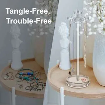 Amazing Abby - Temptation - Necklace Holder Stand for Elegant Jewelry Organization