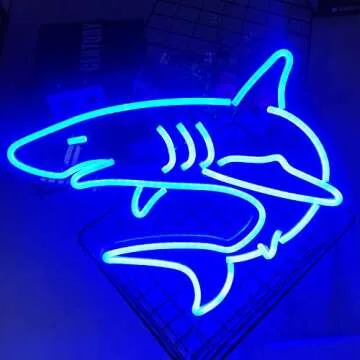 Dimmable Shark Neon Sign for Parties and Decor