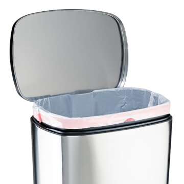 Amazon Basics Flextra Tall Kitchen Drawstring Trash Bags, 13 Gallon, 90 Count