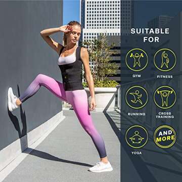 HOT SHAPERS Cami Hot Waist Cincher with Waist Trainer and Shaper for Women – Workout Sweat Vest – Sauna Suit for Slimming Weight Loss Workouts – an Hourglass Stomach Compression Girdle (Black, M)