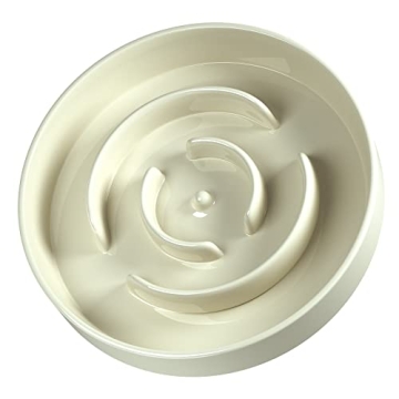 JMMXG Slow Feeder Dog Bowls Ceramic 1.7 Cups for Medium Dogs Healthy Diet