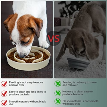 JMMXG Slow Feeder Dog Bowls for Healthy Eating